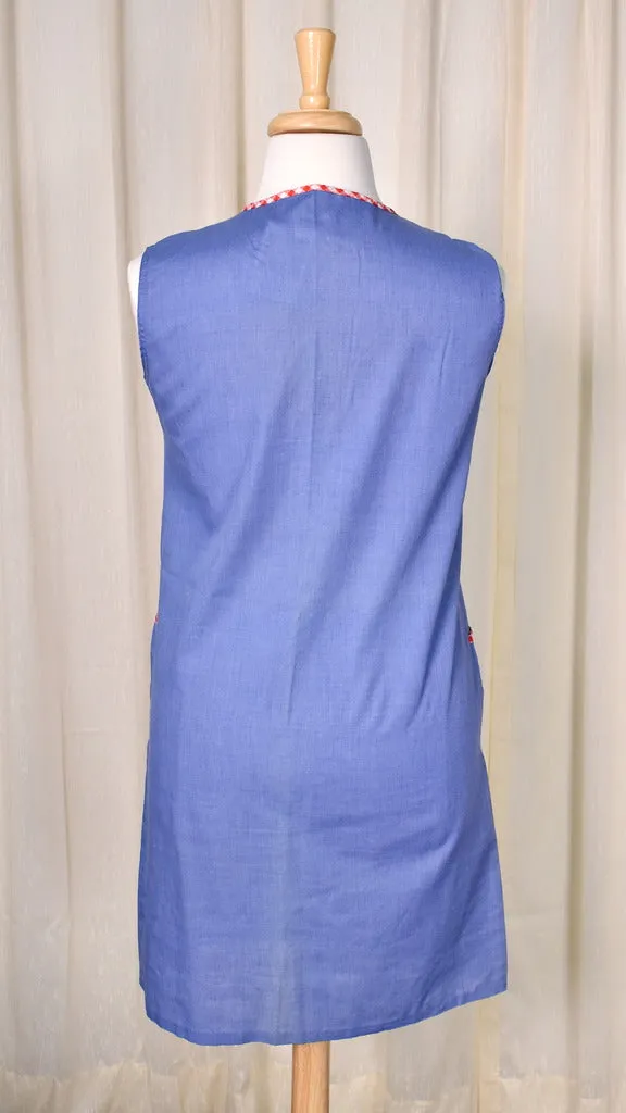 1960s Vintage Chambray House Coat