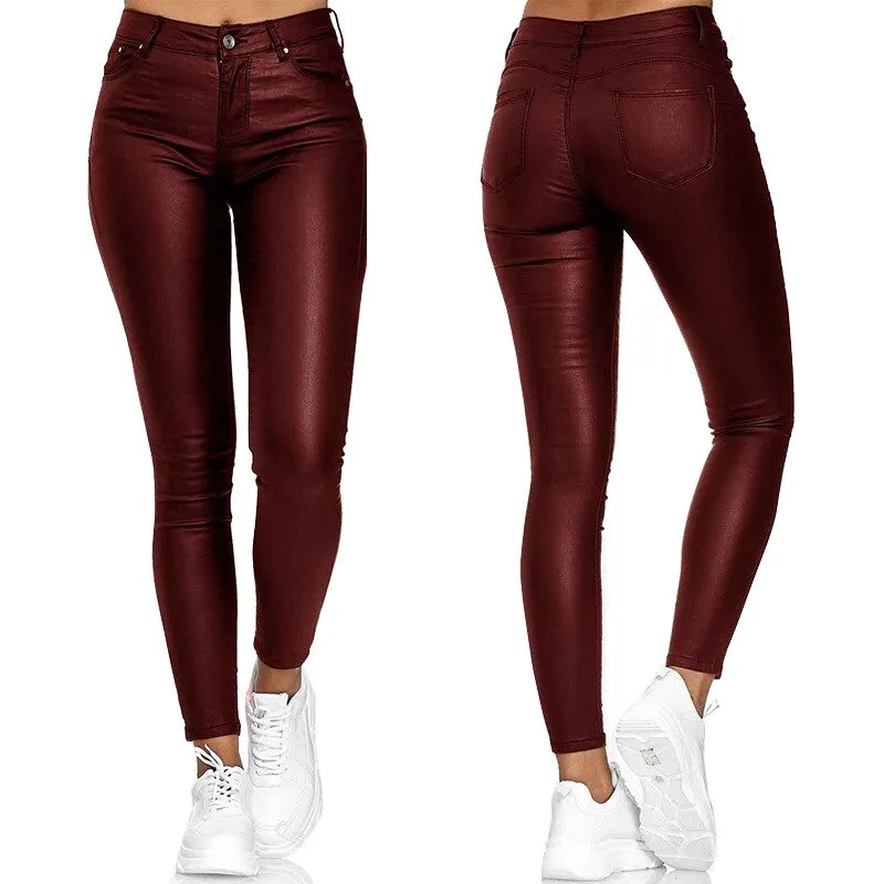 Alexei - Leather Stretch Pants