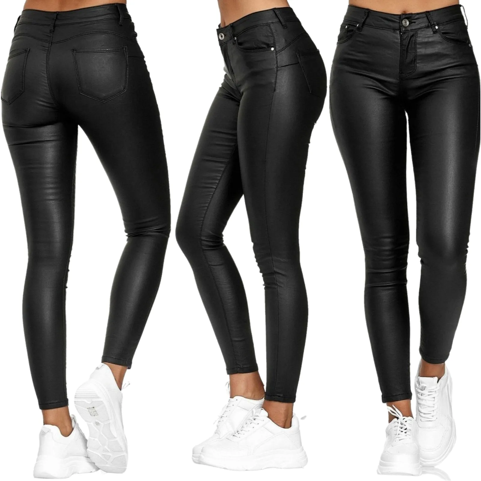 Alexei - Leather Stretch Pants