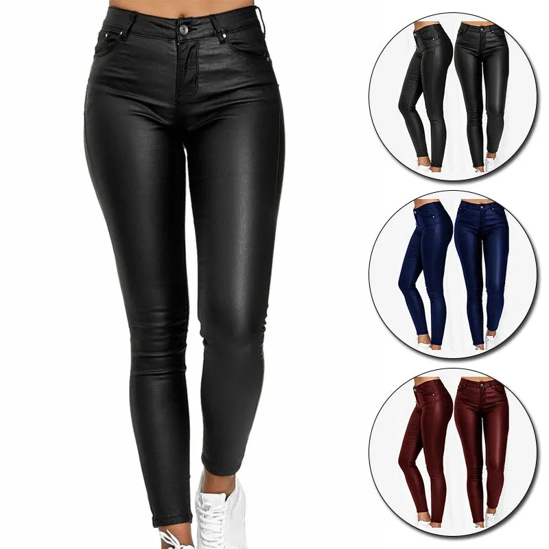 Alexei - Leather Stretch Pants