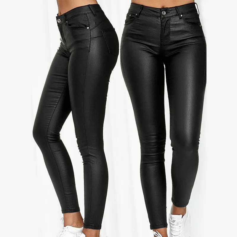 Alexei - Leather Stretch Pants