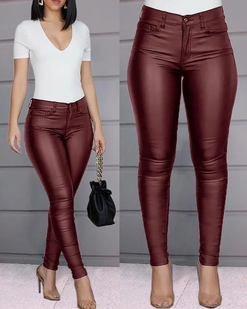 Alexei - Leather Stretch Pants
