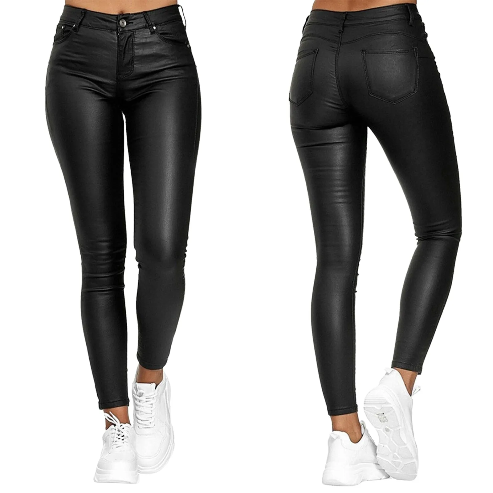 Alexei - Leather Stretch Pants