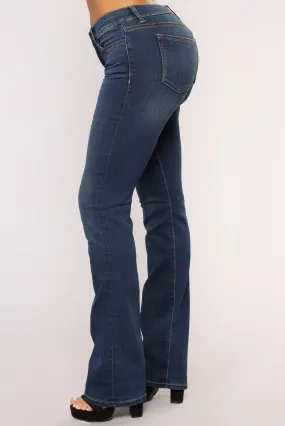 All The Flares Jeans - Dark Denim