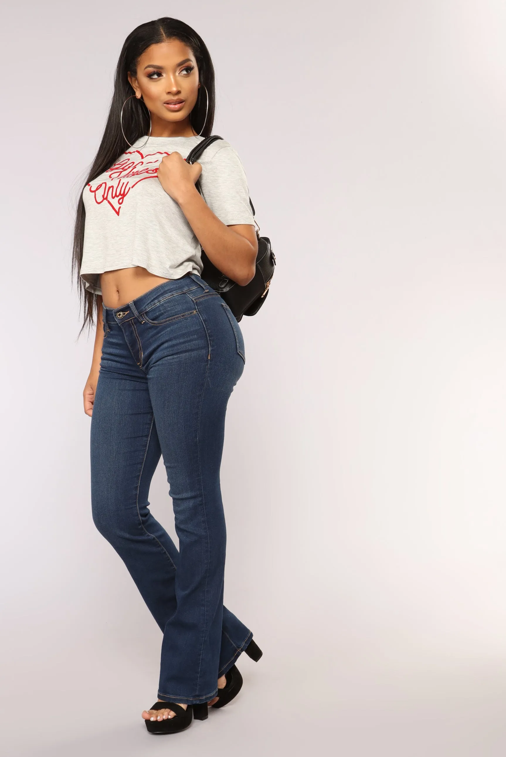 All The Flares Jeans - Dark Denim