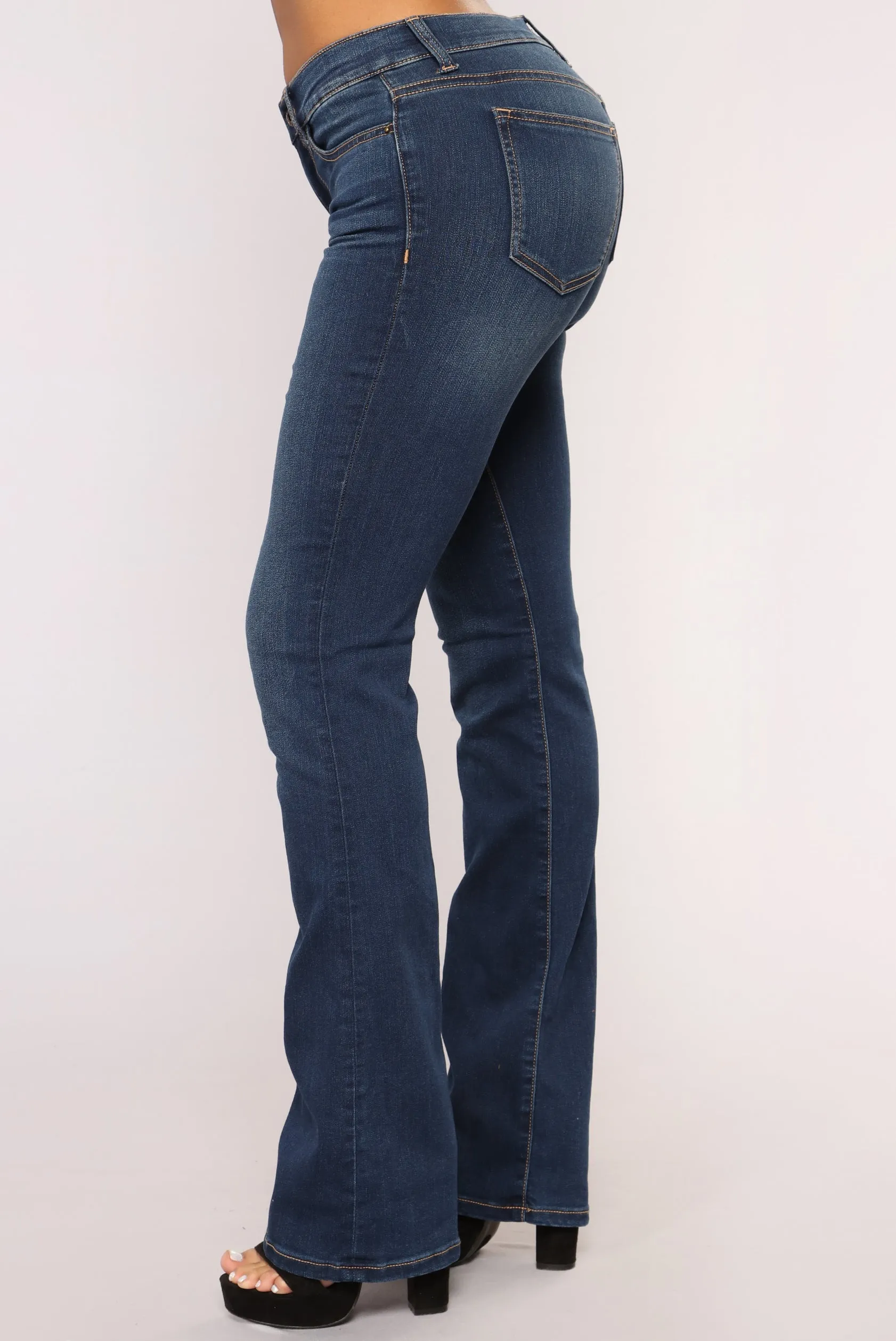 All The Flares Jeans - Dark Denim