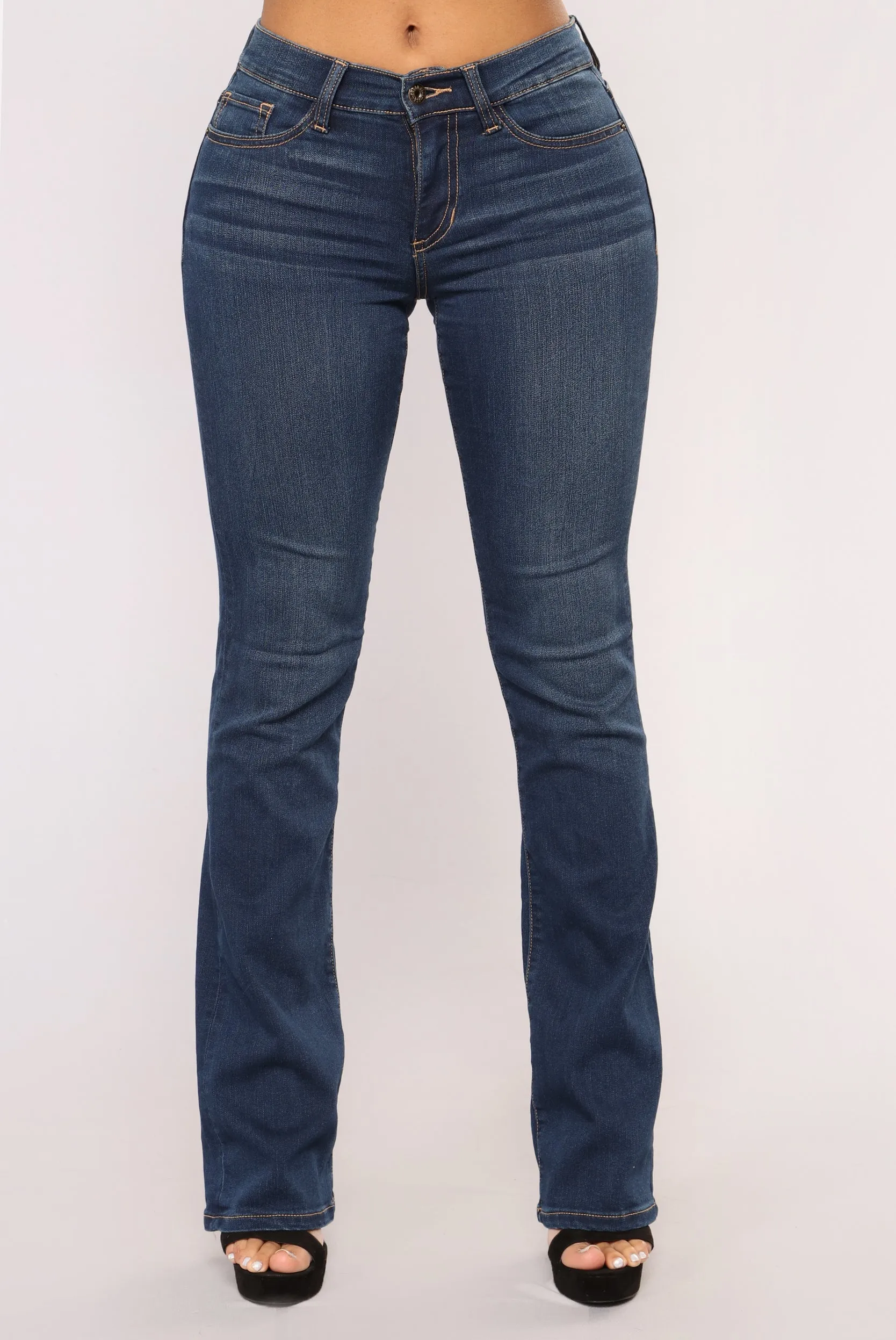 All The Flares Jeans - Dark Denim