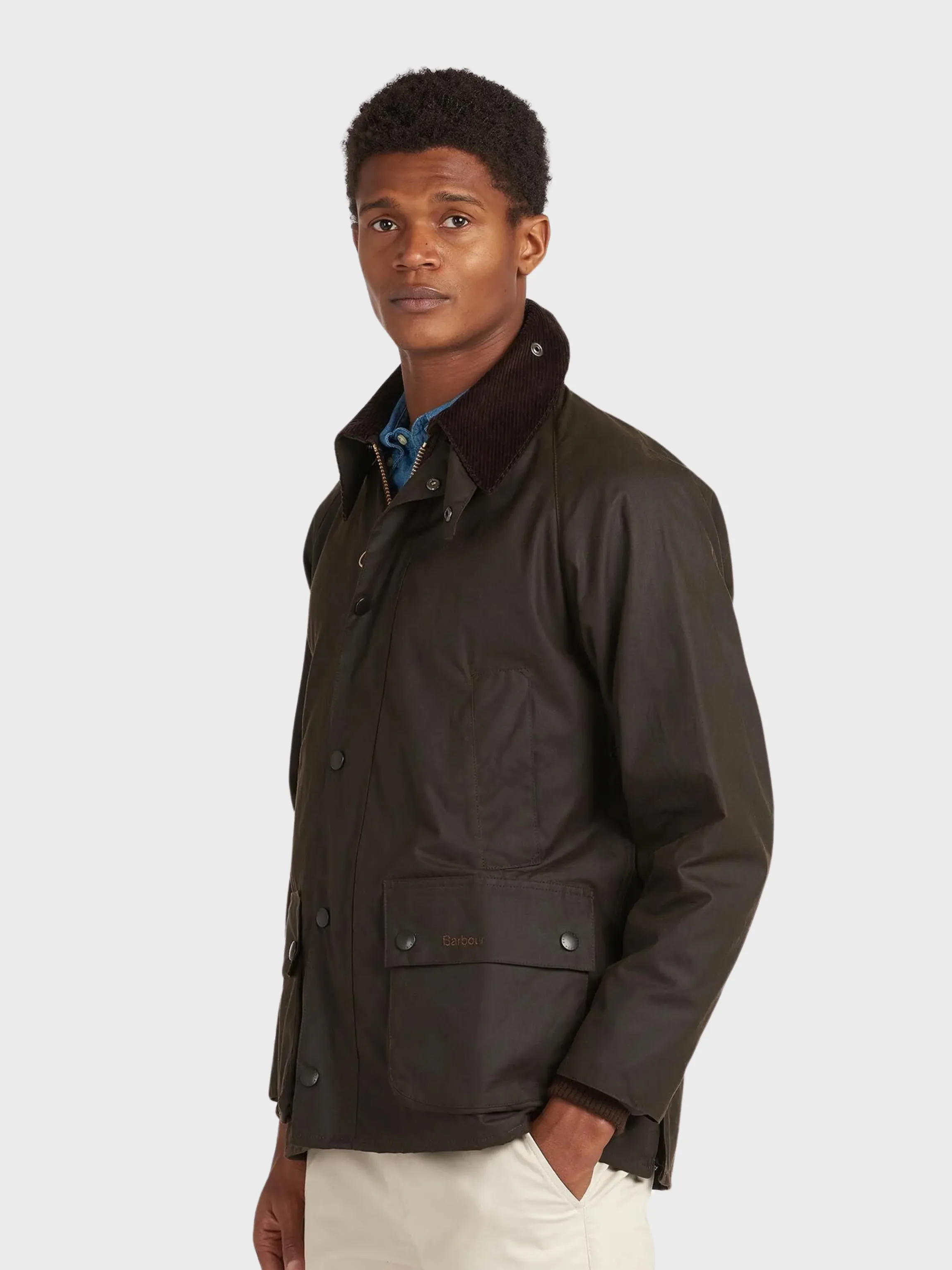 Barbour Bedale Wax Coat - Olive
