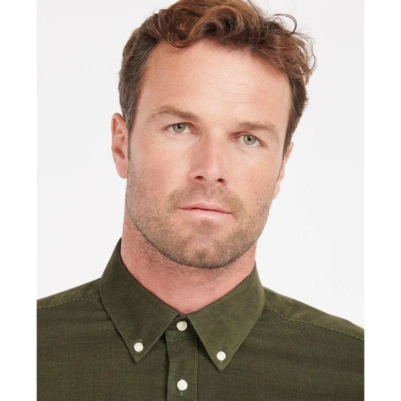Barbour Ramsey Corduroy Mens Tailored Shirt - Forest