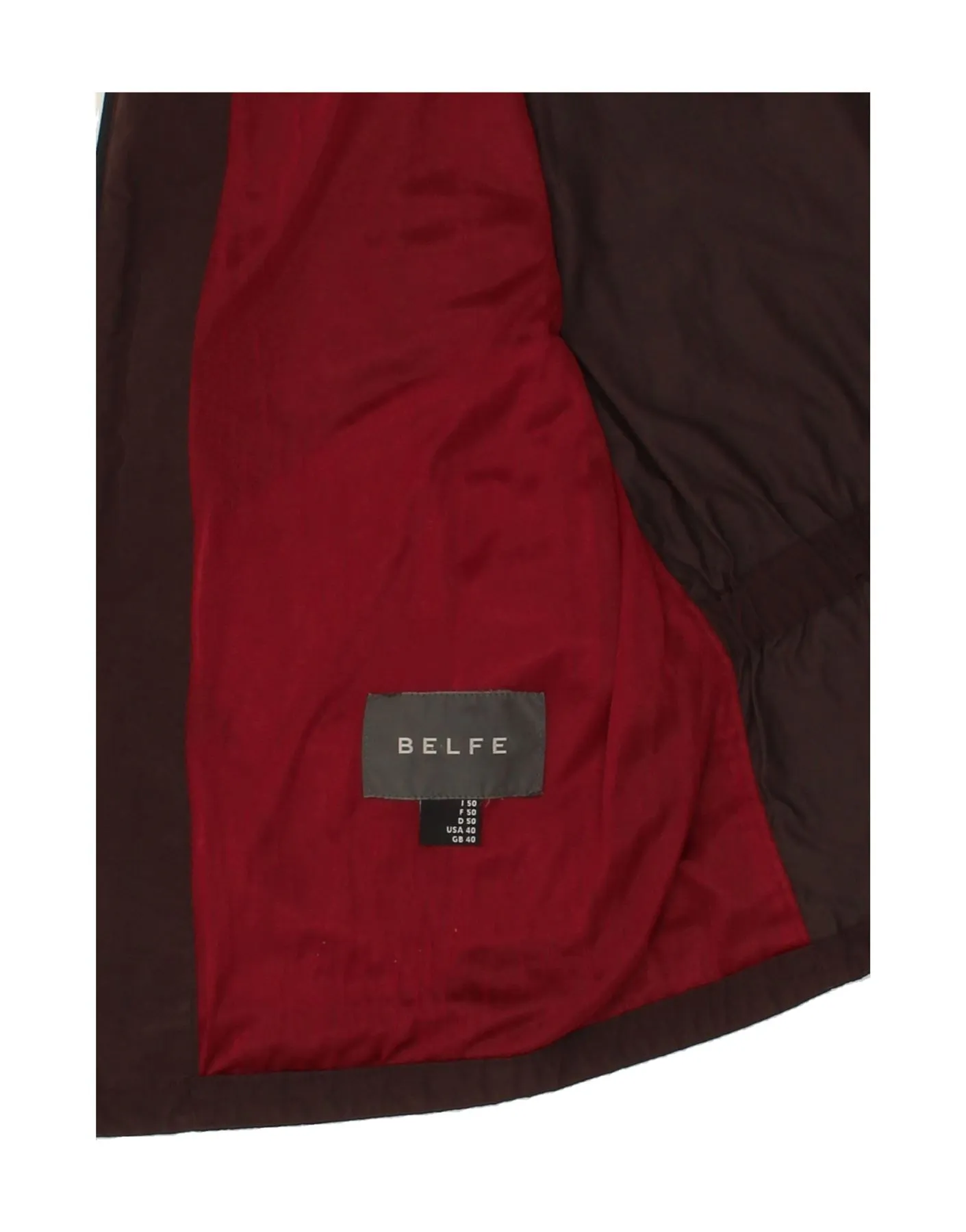 BELFE Mens Utility Gilet UK 40 Large Brown Cotton