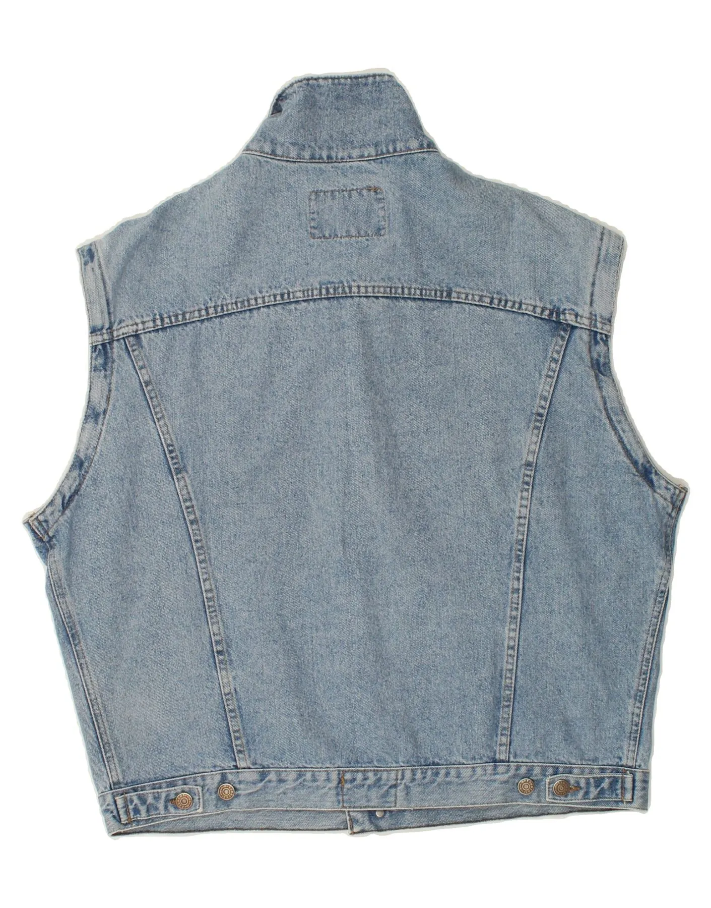 CARRERA Mens Denim Gilet UK 42 XL Blue Cotton
