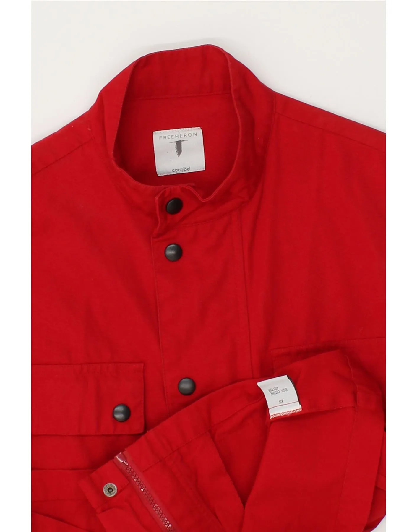CONBIPEL Mens Utility Gilet UK 34 XS Red Cotton