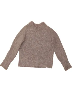 COS Womens Crop Boat Neck Jumper Sweater UK 10 Small Grey Cotton
