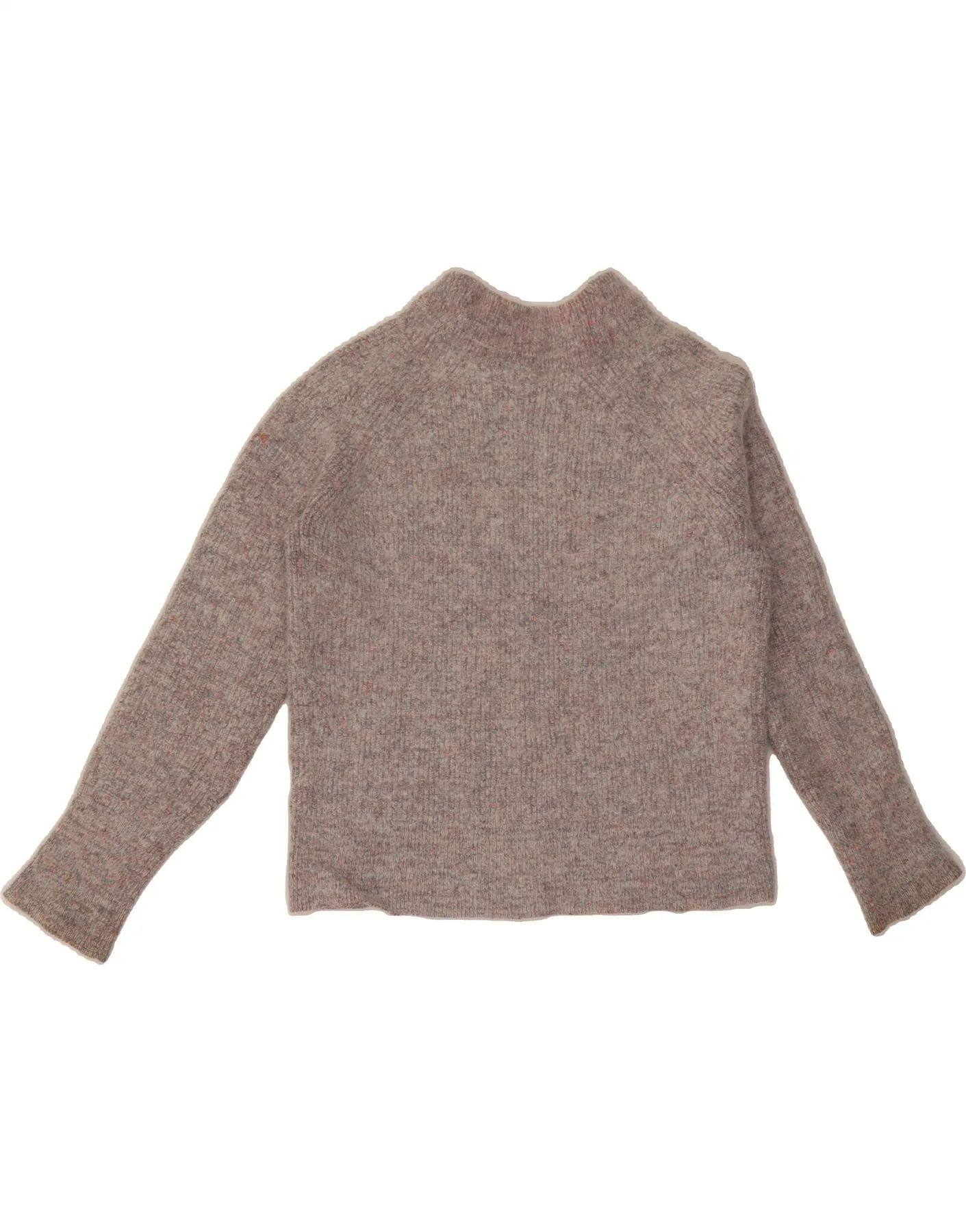 COS Womens Crop Boat Neck Jumper Sweater UK 10 Small Grey Cotton