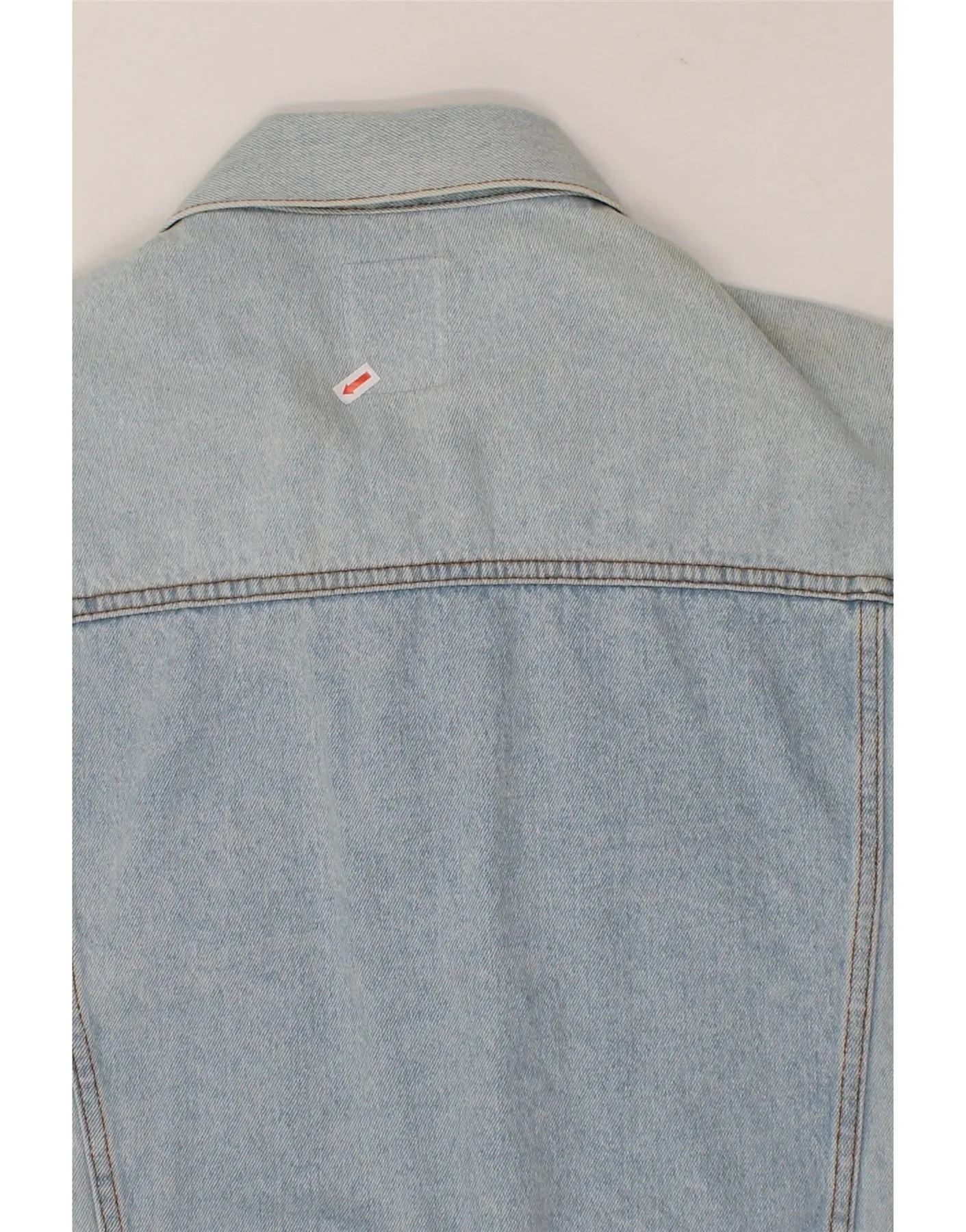 COSMOS Mens Denim Gilet UK 40 Large Blue Cotton