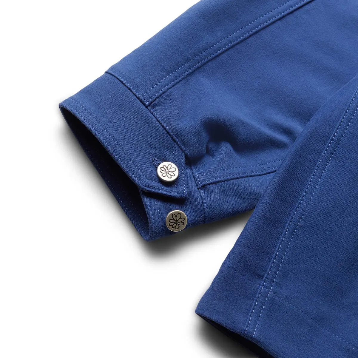 EMBROIDERED WORKWEAR DENIM CHORE COAT