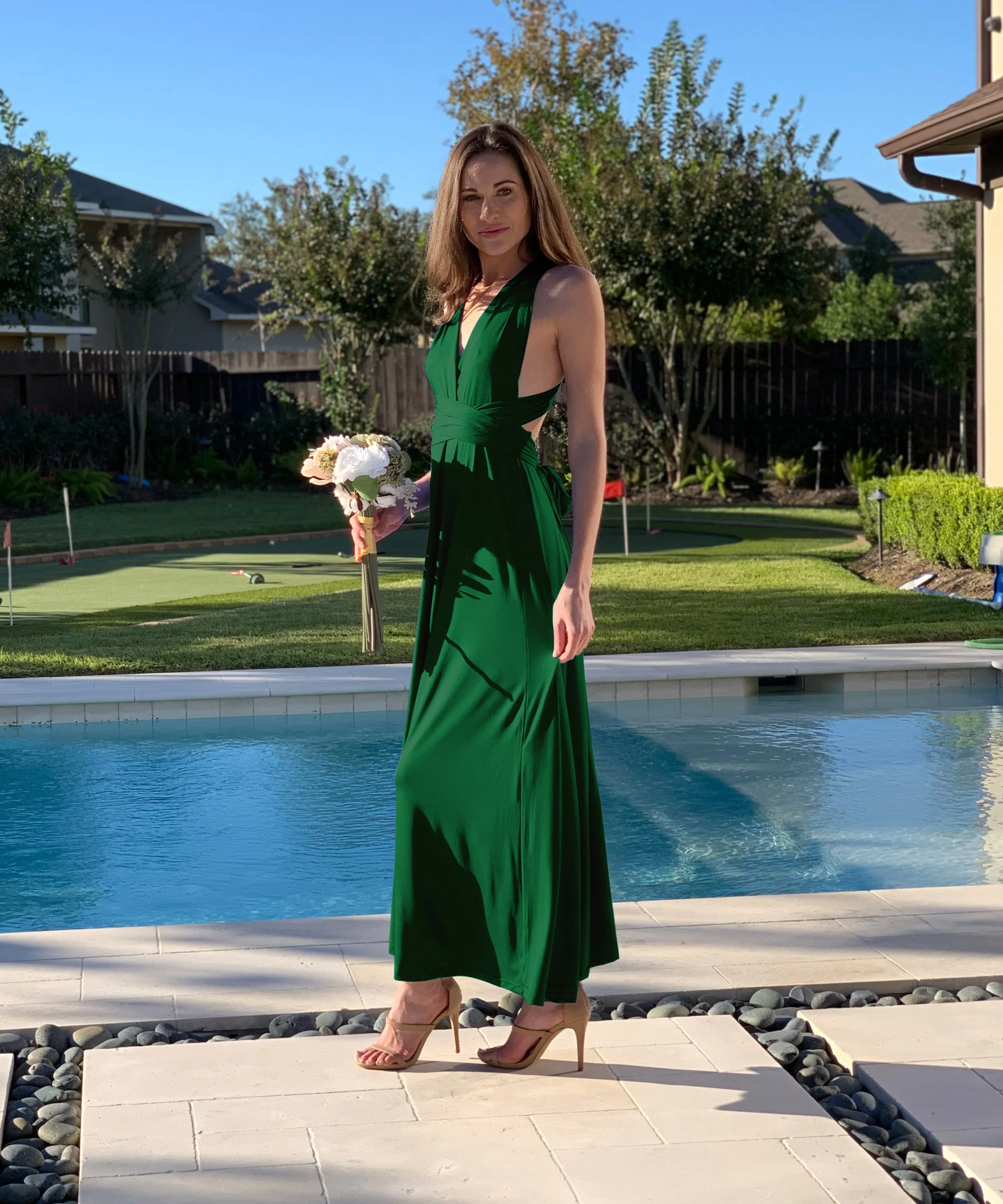 Emerald Wedding Infinity Dress