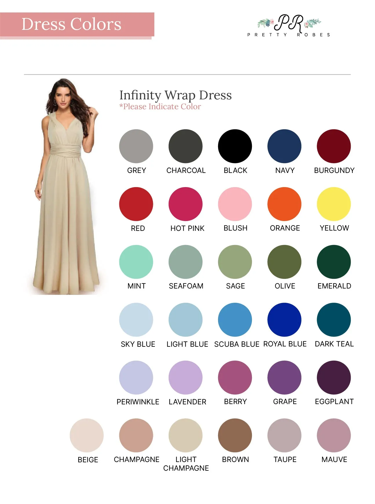 Emerald Wedding Infinity Dress