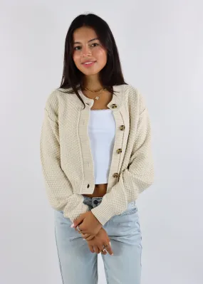 Free People Lila Crop Cardigan ★ Oatmeal