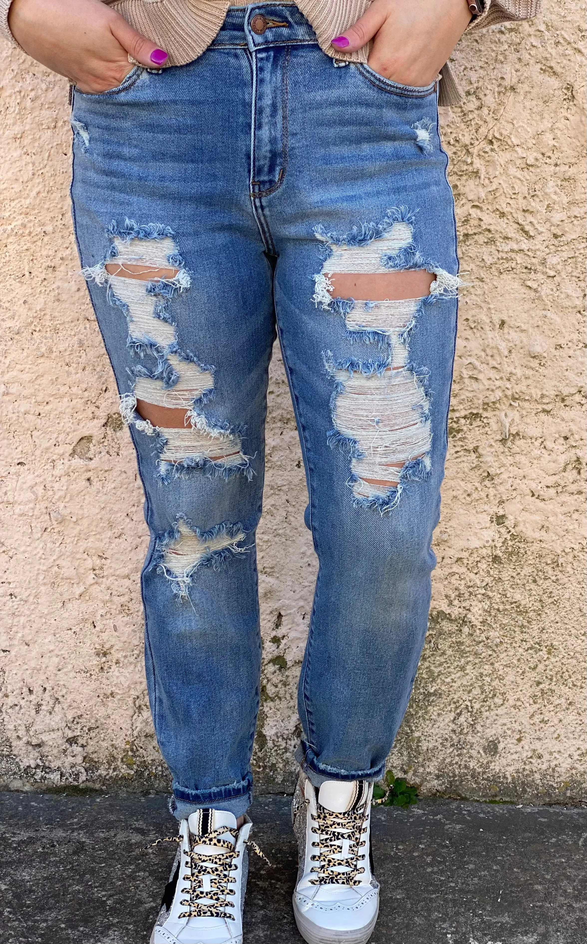 High Rise Boyfriend Denim