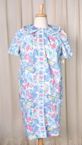 NWT Vintage 1980s Floral House Coat