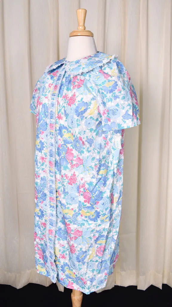 NWT Vintage 1980s Floral House Coat