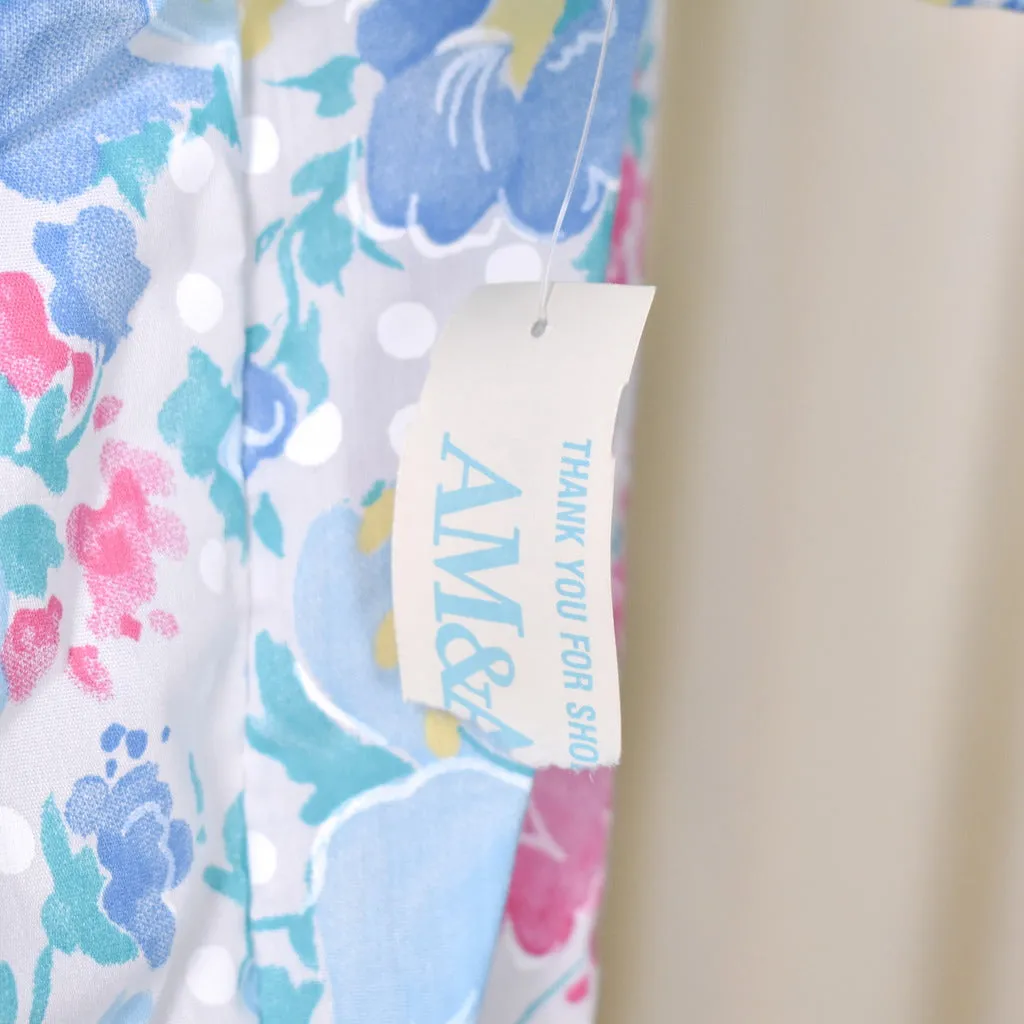 NWT Vintage 1980s Floral House Coat