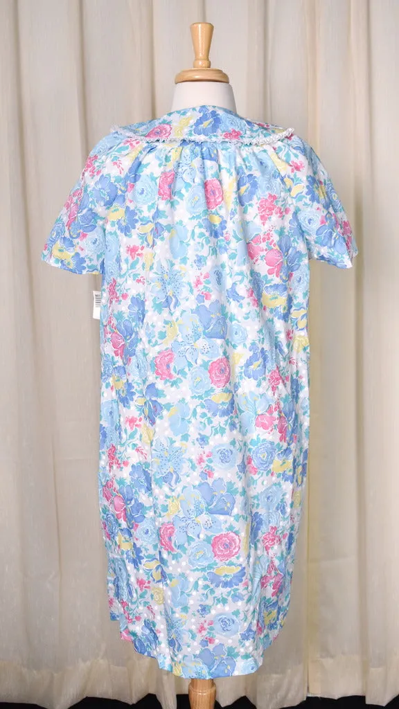 NWT Vintage 1980s Floral House Coat