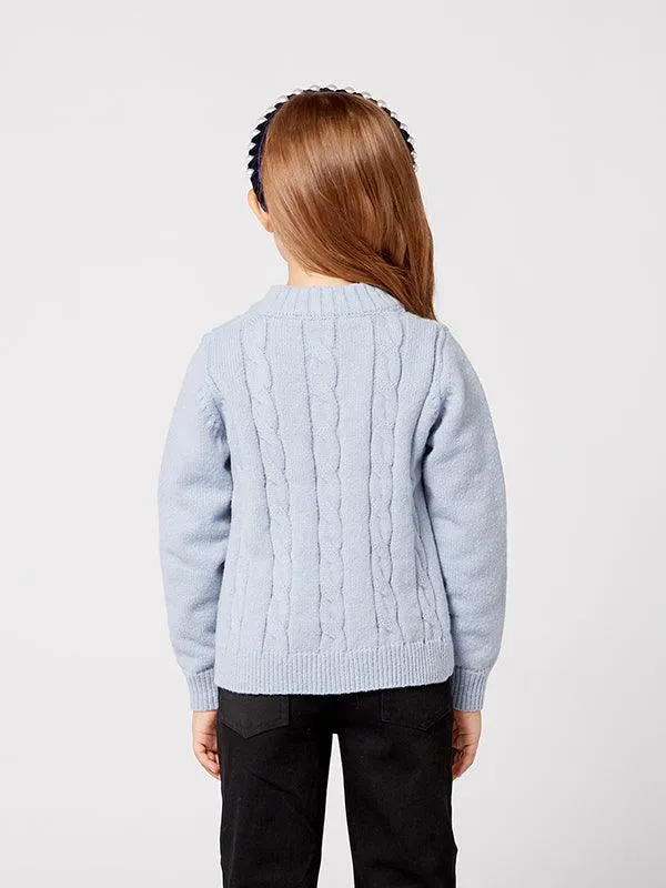 One Friday Blue Solid Sweater