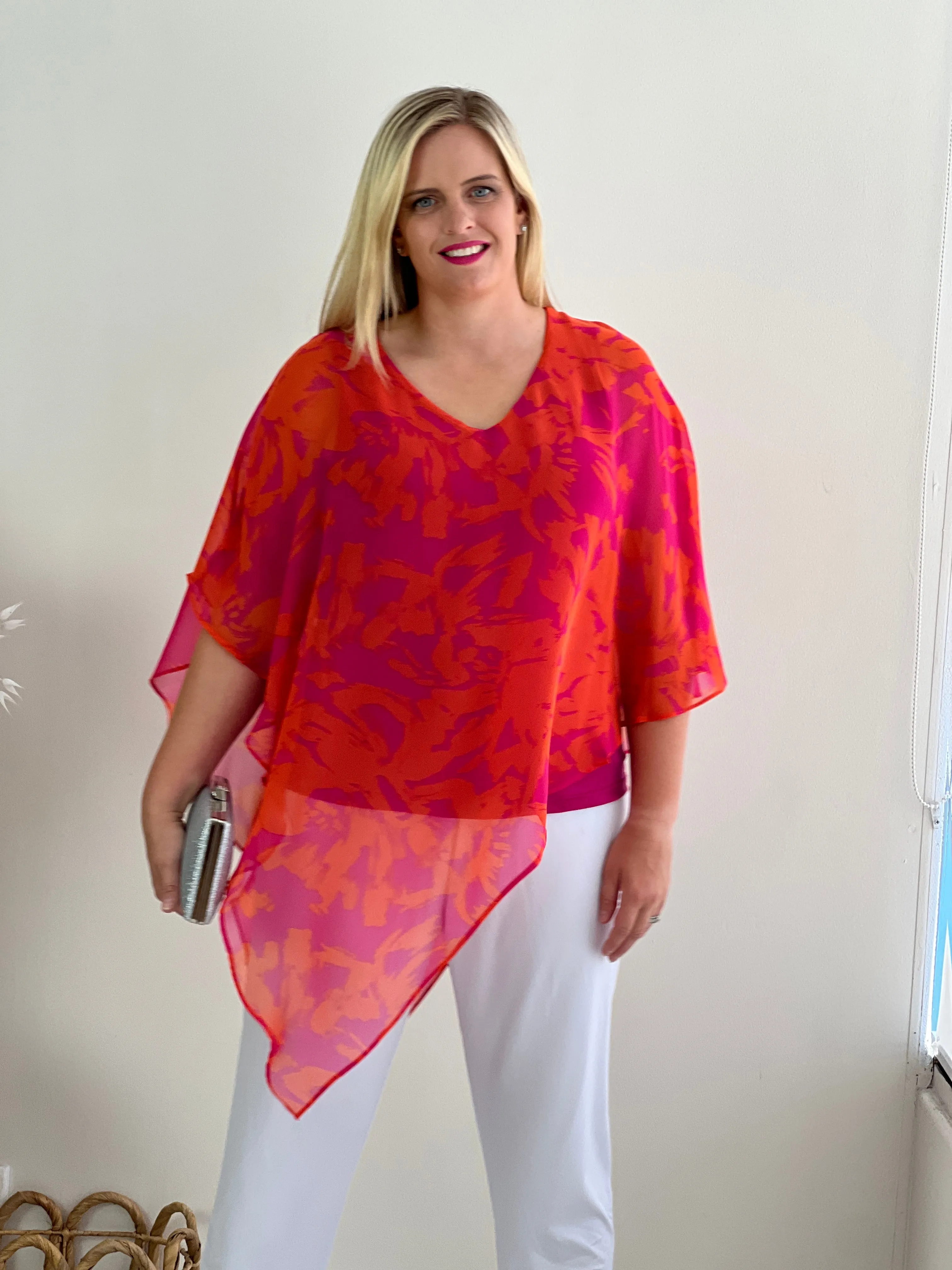 Quill Fuchsia Dream Evening Top
