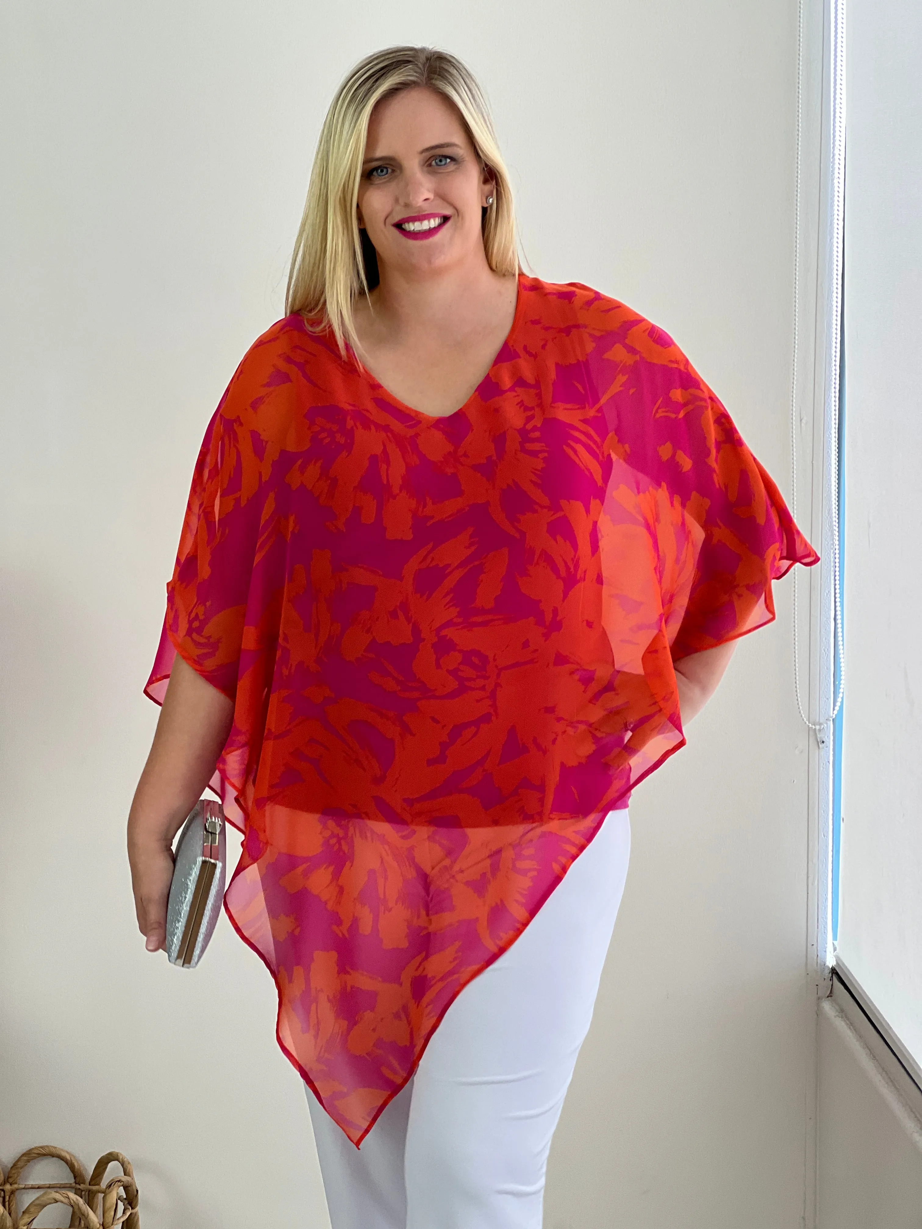 Quill Fuchsia Dream Evening Top