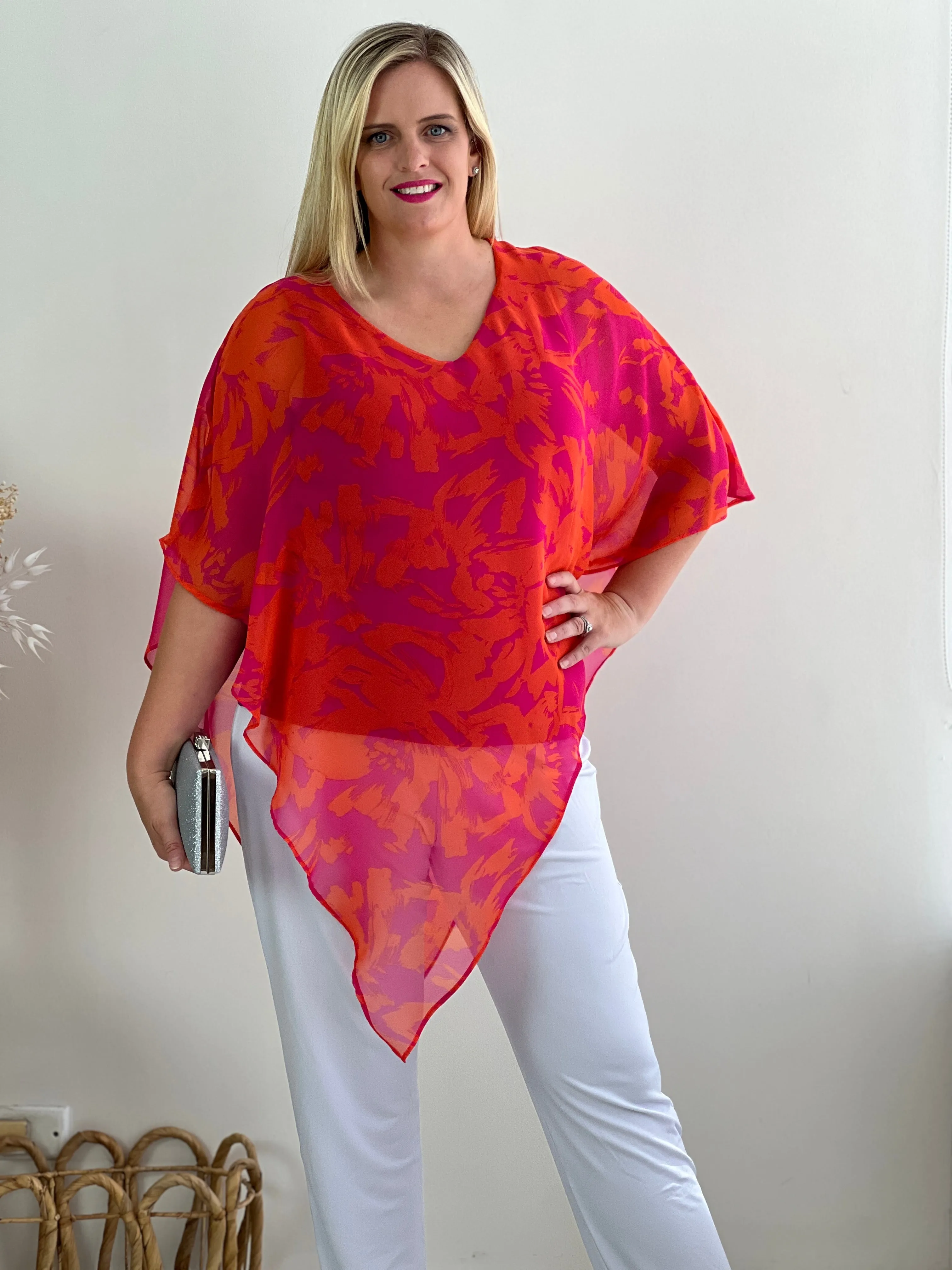 Quill Fuchsia Dream Evening Top