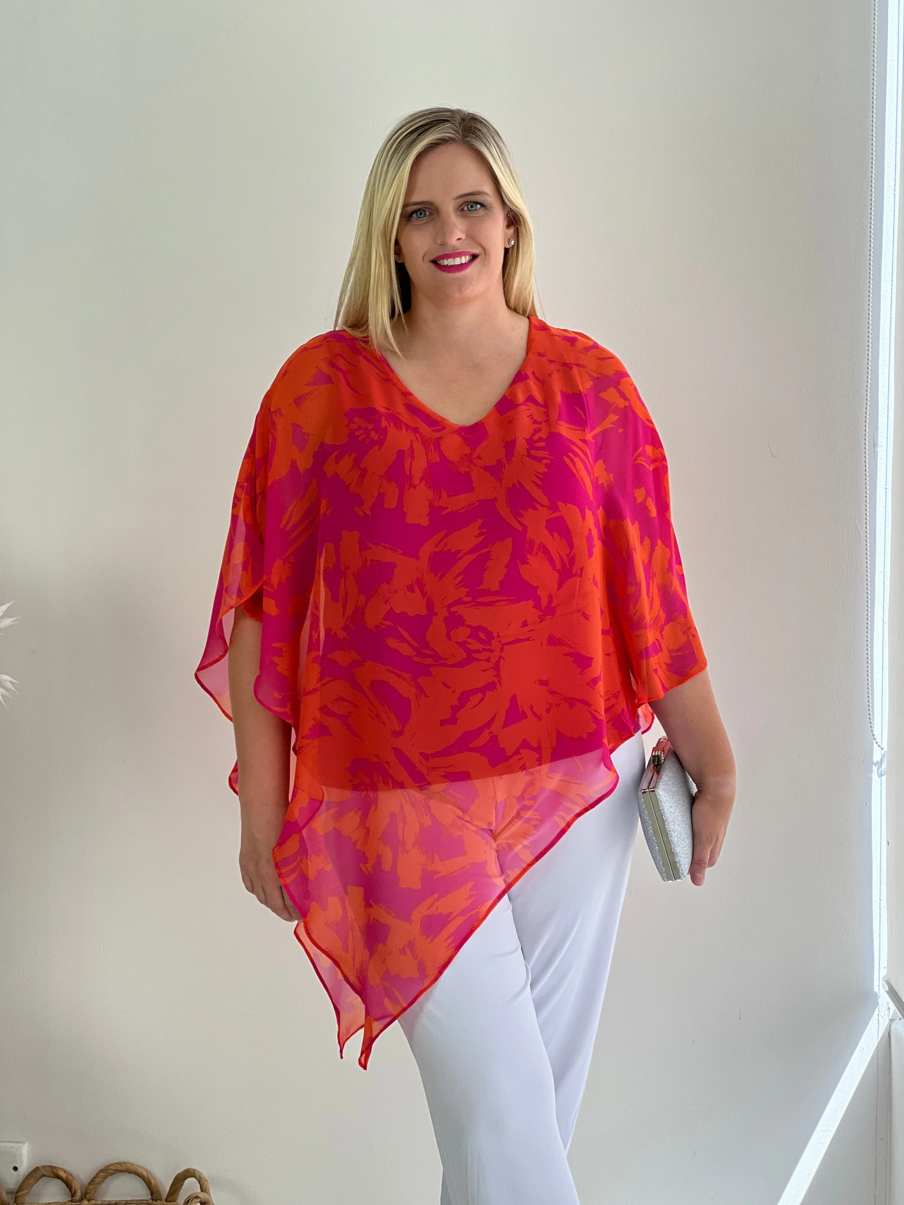 Quill Fuchsia Dream Evening Top