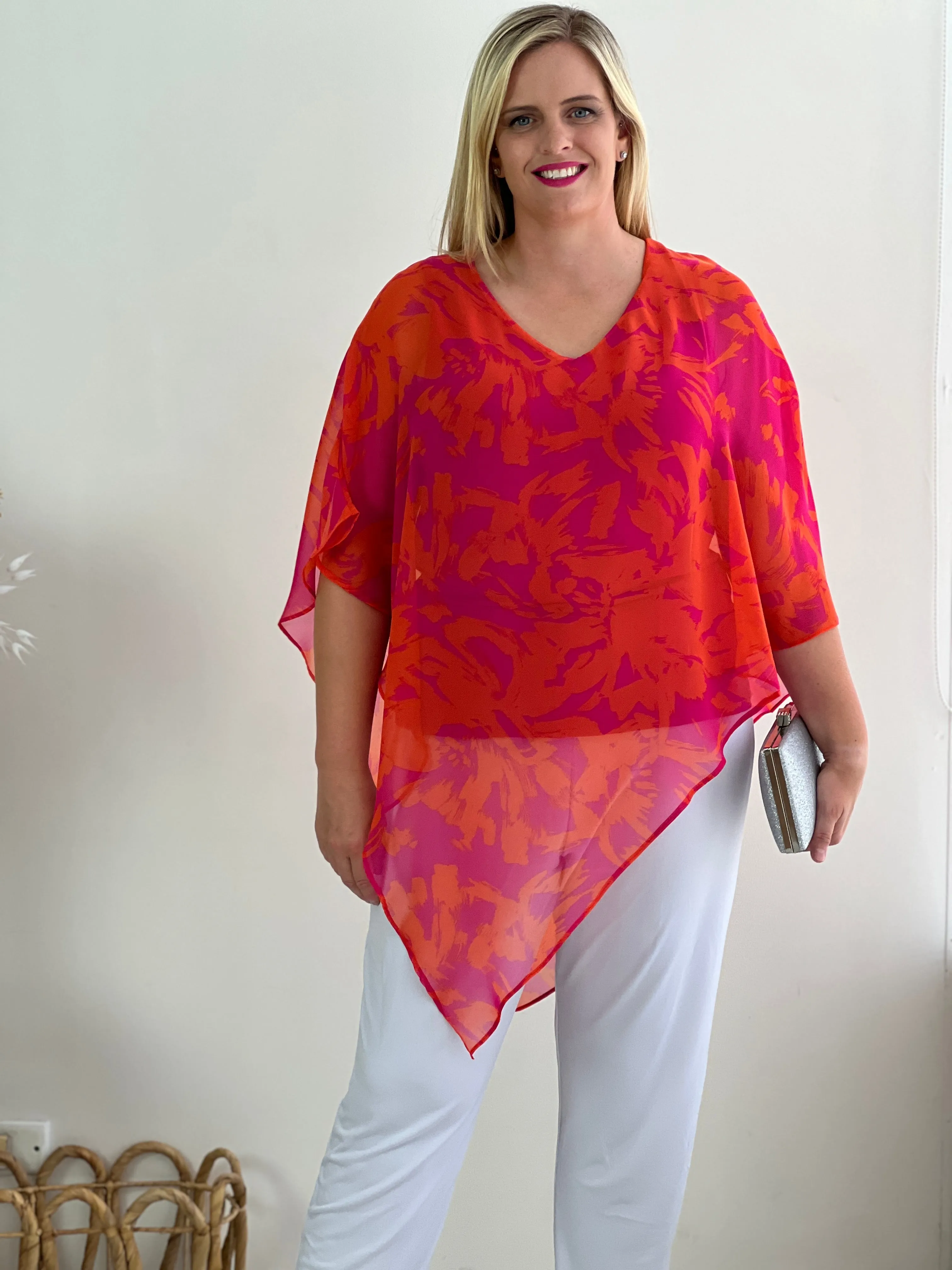 Quill Fuchsia Dream Evening Top