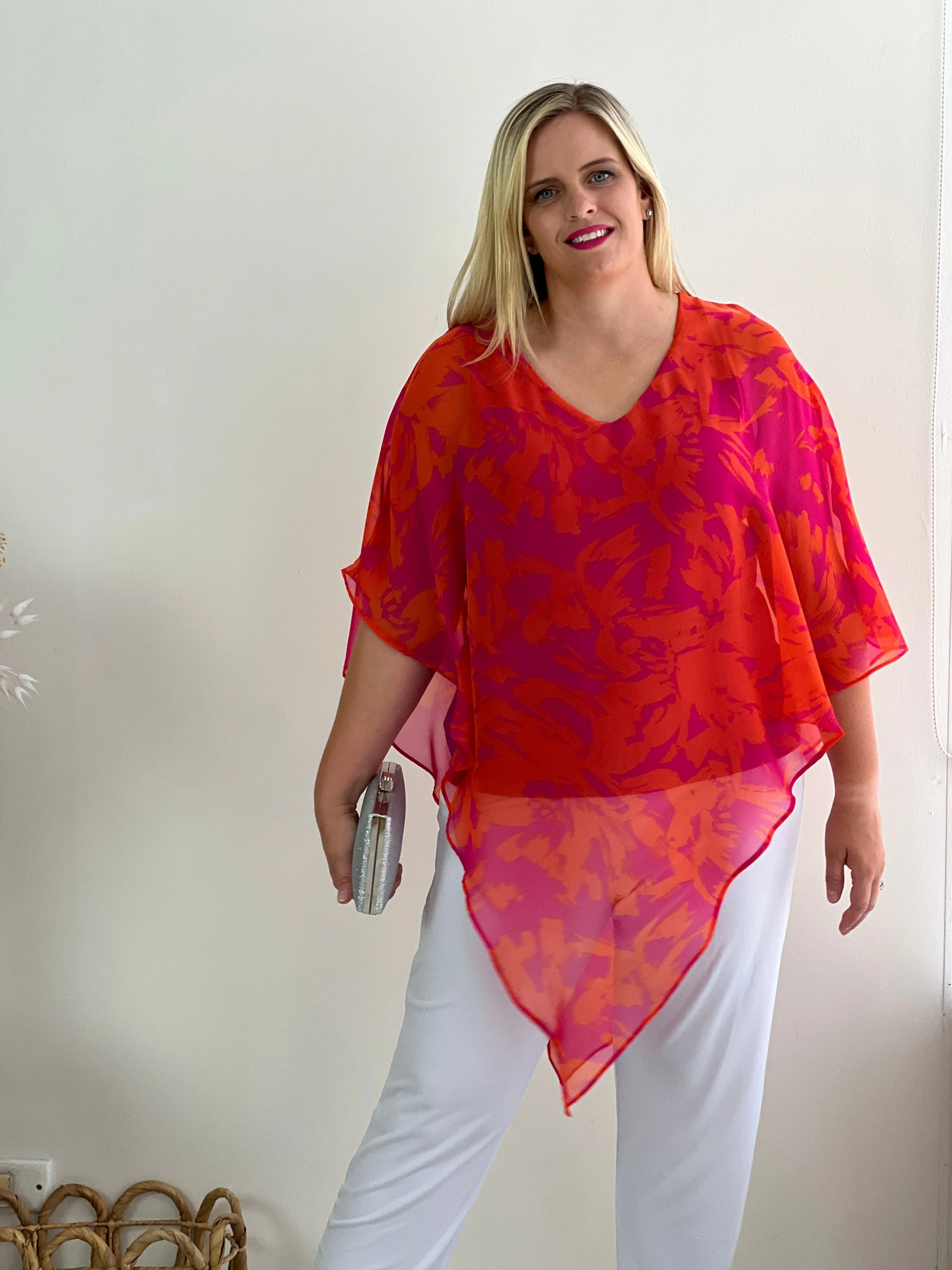 Quill Fuchsia Dream Evening Top