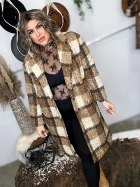 Renley Fuzzy Button-Down Coat