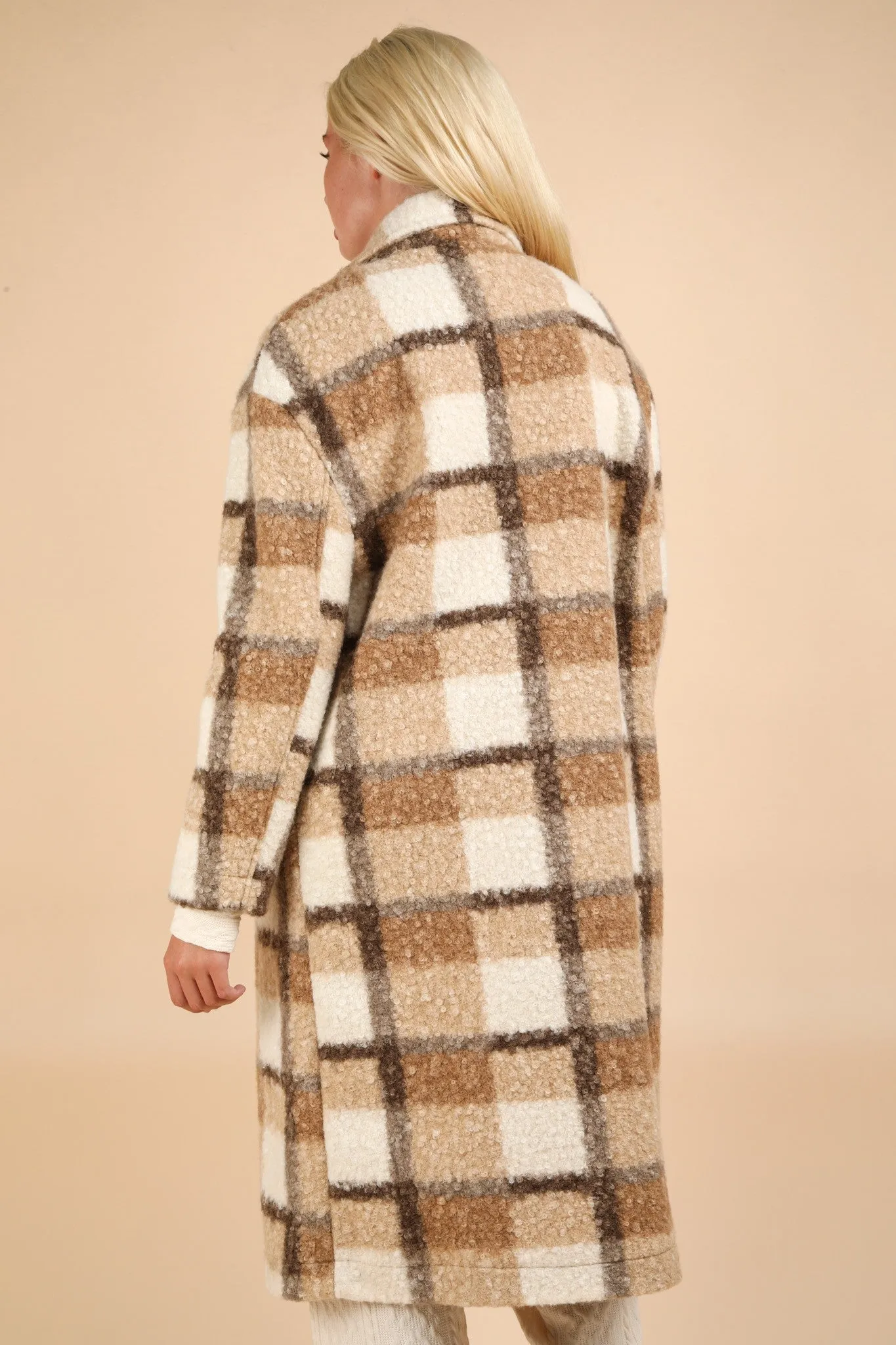 Renley Fuzzy Button-Down Coat