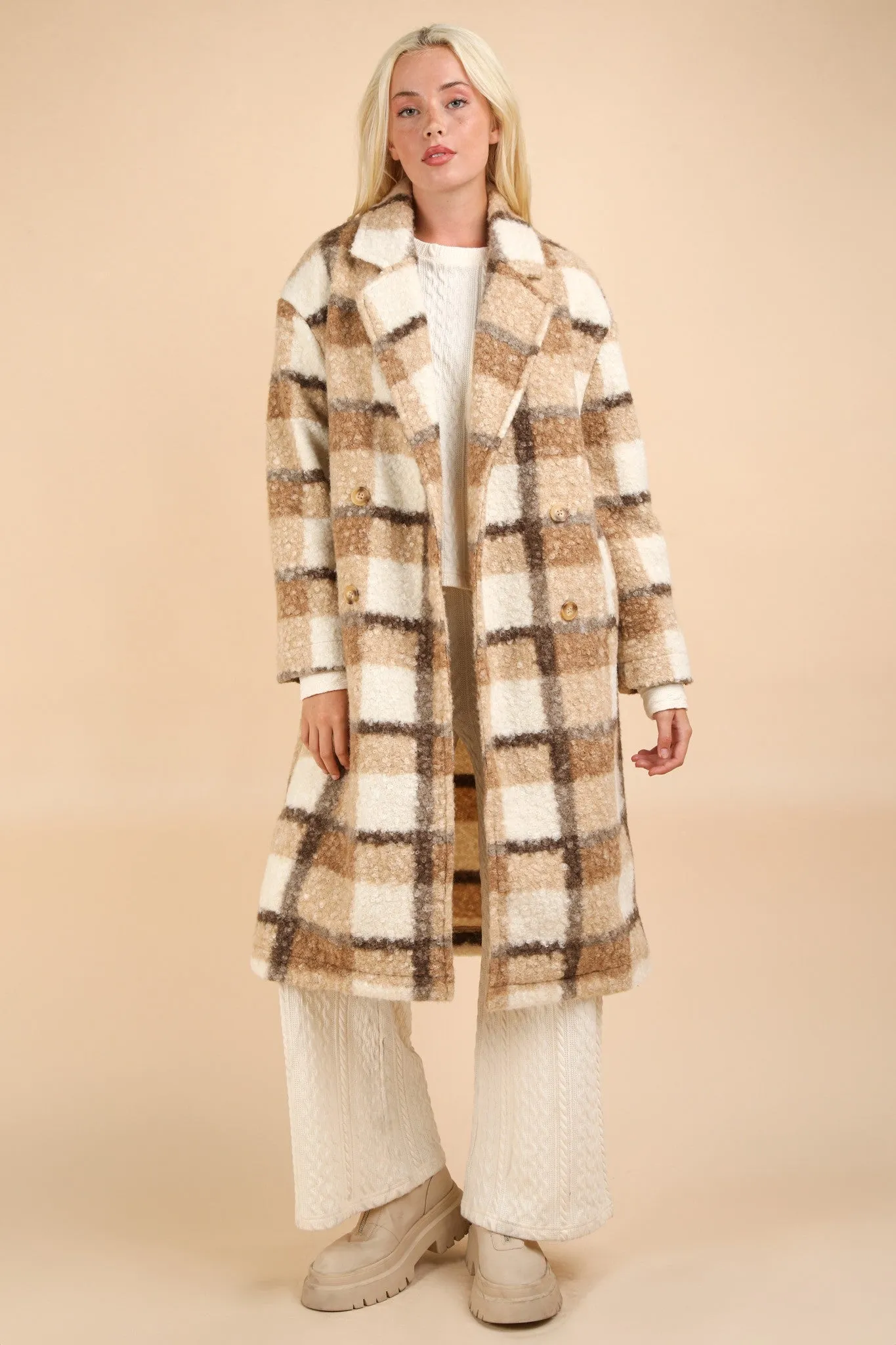 Renley Fuzzy Button-Down Coat