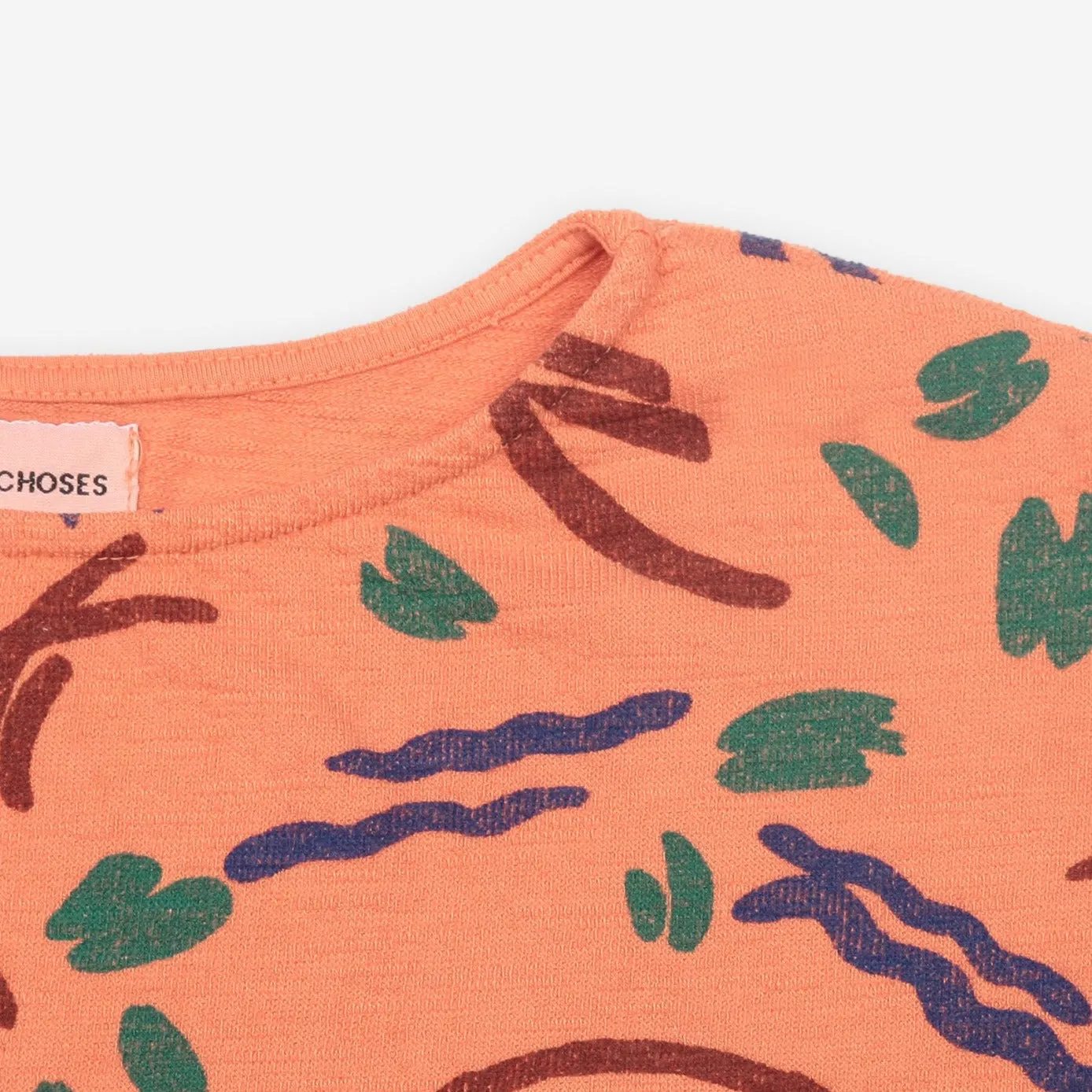 Strokes All Over Cropped Sweatshirt