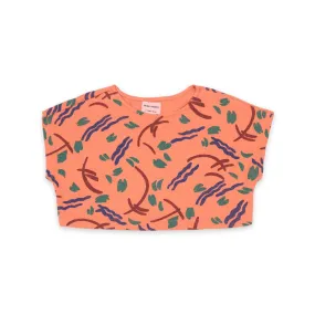 Strokes All Over Cropped Sweatshirt
