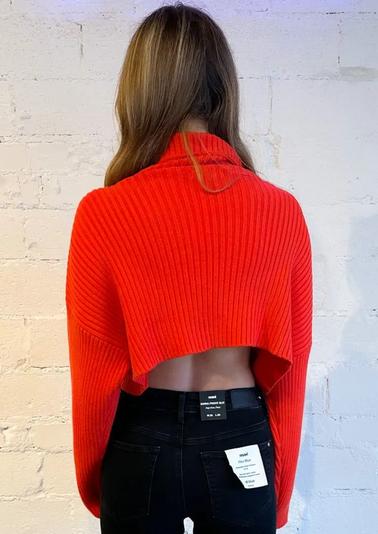 Toasty Babe Turtleneck Crop Sweater